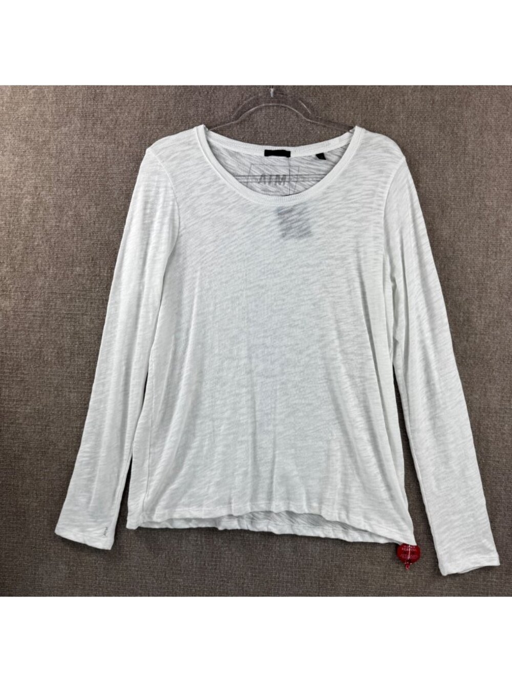 ATM Anthony Thomas Melillo Slub Jersey Destroyed Wash Tee L White Quiet Luxury